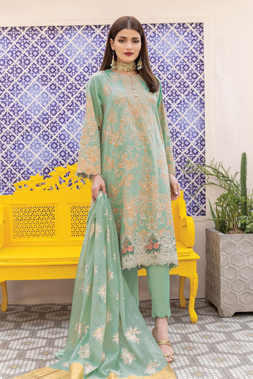Khaadi Cotton Satin | BCS240206 Green Online Shopping